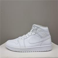 NIKE AIR JORDAN 1 MID "TRIPLE WHITE" (DV0991 111) TRAINERS VARIOUS SIZES