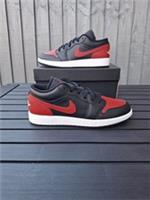 Nike Air Jordan 1 Low (GS) Black Red White Trainers Size 6 (UK) 7 (US) 40 (EUR)