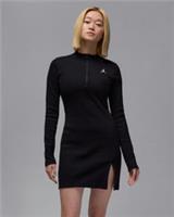 Nike Jordan Women's 1/2-Zip Long-Sleeve Knit Dress | HF9477 010 - S-L Regular