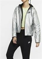 Nike Synthetic-Fill Windrunner Extra Small XS Metallic Silver Black CJ2261-095 - XS Regular