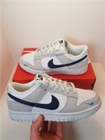 Nike Dunk Low Men's Trainers/Sneakers Grey/White/Crimson/Navy Size 5.5 (UK) BNIB