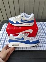 Nike Air Max 1 (GS) Blue White Trainers Shoes Size 5.5 (UK) RRP &pound;90