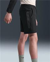 Nike Tech Fleece Shorts Kids Black Cotton Drawstring Waist | FD3289 010