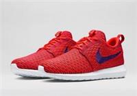 Nike Roshe Run Flyknit Bright Crimson & Court Purple - Women's Choose your Size
