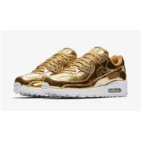 Nike Air Max 90 Metallic Pack - Gold CQ6639-700 Shoes Women's Pick Your Size New