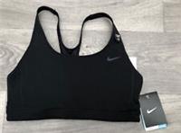 BNWT Nike Sports Bra Black Medium B/C Cup Ultra High Sipport Dri Fit Training