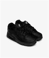 Nike Air Max 90 LTR (PS) Kids' Leather Shoes Black CD6867 001 All Sizes