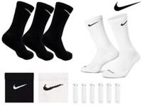 Nike Crew Socks Unisex Dri-Fit Sports Training Lightweight Gym 3 or 6 Pairs - Large ( UK 8-11) Regular