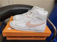 Nike Blazer Mid 77 Women's Trainers In White/pink Oxford Size UK 5.5