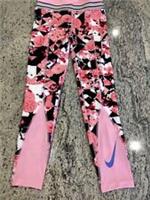 Nike One Leggings Girls Fitness Training size M, L & XL Pink Floral DJ0705-654