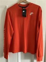 Nike Air Shirt Womens Long Sleeved Training. Orange. Small. BV5175-891 - S Regular