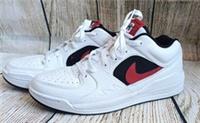 Nike Air Jordan Stadium 90 Trainers, White, Black, Red, Size 7.5- FREE POSTAGE