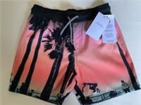 Mark & Spencers Boys Shorts Sun Smart UPF50+ Coral Mix 6-7yrs Holiday Pool Swim