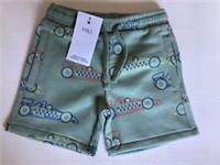 Mark & Spencers Junior Shorts 2-3yrs Racing Car Green Mix