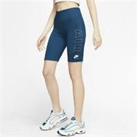 Nike Womens Shorts Air Bike Sportswear Graphic Fitness Training Blue CJ3125-432 - XS Regular