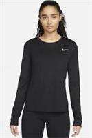 Nike Womens Shirt Long Sleeved Miler Gym Large Black. DJ0953-010 - Large Regular