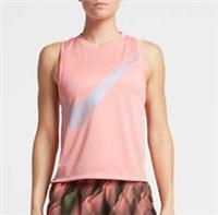 Nike Womens Tank Large Pink Dry City Core Running Fitness Sleeveless 836793-808 - Large Regular