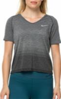 Nike Women's Shirt Dry Knit Running Grey Size Medium 885232-060 - Medium Medium