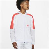 Nike Boys Jacket Full Zip.Hooded Medium. 10-12yrs White Orange CJ7895-085