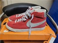 Nike Blazer Mid PRM Vintg Suede Distance Red Trainers Size UK 7.5