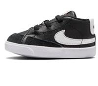 Nike Baby Trainer Bootie Blazer Mid Cot (CB) Shoes.UK0.5 Black, White.DA5536-002