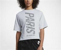 Nike Womens Shirt Small Paris Training Gym Fitness Casual Grey  853562-051. - Small Small