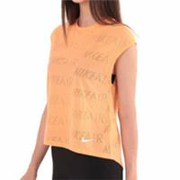Nike Womens Shirt Medium Orange Running Training Gym Workout Fitness AT7972-882 - M Regular