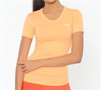 Nike Pro Womens Shirt Medium Dry Training Fitness Gym Peach Cream 725745-835 - Medium Regular