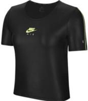Nike Air Womens Shirt Small Black Fitness Training Running Gym DJ0909-010 - S Regular