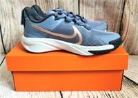 Nike Blue And Silver Star Runner Trainers, Lace Up- Kids Size 12, FREE POSTAGE
