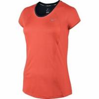 Nike Womens Shirt Medium Orange Dri Fit Racer Stay Cool Running 645443-671 - Medium Medium