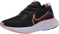 Nike Womens Trainers Black Renew Run Gym CK6360-001 Orange Pulse, White, Pink.