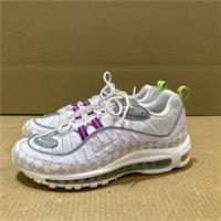 Nike Air Max 98 Checkerboard Grape & Green Trainers - Size UK 6.5 - Ex Display