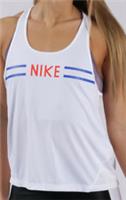 Nike Womens Tank L White Running Miler Training Fitness Gym Print AV8193-100 - L Large
