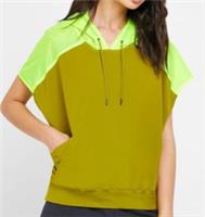 Nike Womens Top Tech Pack Hooded Training X/Small. Olive, Yellow AR3047-390 - X/Small Regular
