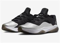 Nike Womens Trainers Air Jordan 11 CMFT Shoes Black Silver UK6 US8.5 DV2629-001