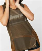Nike Womens Tank XL Brown Knit Training Fitness Gym Casual BV5332-790. - XL Regular