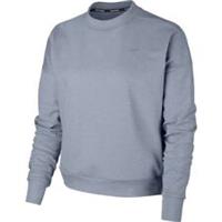 Nike Womens Shirt Grey XS Therma-Sphere Running Crew Top 943520-012 - XS X/Small