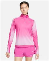 Nike Womens Shirt M L Pink Dri-Fit Swoosh Print 1/2 Zip Running DX0956-623 - Various Regular