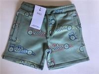 Mark & Spencers Junior Shorts 2-3yrs Racing Car Green Mix