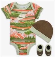 Nike Newborn Baby Mountain 3 Piece Boxed Set 6-12mth Black FV6991-222 Unisex