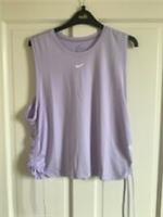 Nike Pro Womens Tank Lilac L XL Sports Fitness Workout Gym Violet CV5796-539 - L Regular