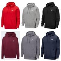 Nike Hoodie Men's Club Fleece Pullover Warm Sportswear Sweatshirt BV2654 - XL Regular