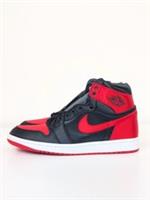 Nike Air Jordan 1 Retro High OG Trainers Wmns UK 9 EU 44 Black Red Satin