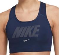 Nike Womens Bra S Blue Medium Support Metallic Graphic Gym Training DV6601-410 - S Regular