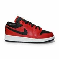 Original Unisex Kids Nike Air Jordan 1 Low Gym Red Trainers 553560 605