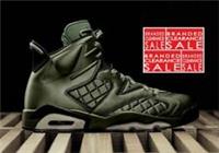 New Men Nike Air Jordan 6 Retro Premium Pinnacle Flight Jacket Green Size 7 8 10
