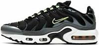 Original Unisex Nike Air Max Plus Tuned 1 GS Black Grey TN Trainers CD0609 006