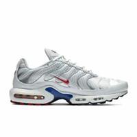 Unisex Kids Nike Air Max Plus TN1 Euro Tour Grey Red Blue Trainers CZ5585 100