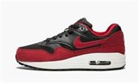 Original Unisex Kids Boys Girls Nike Air Max 1 Black Red Trainers 555766 048